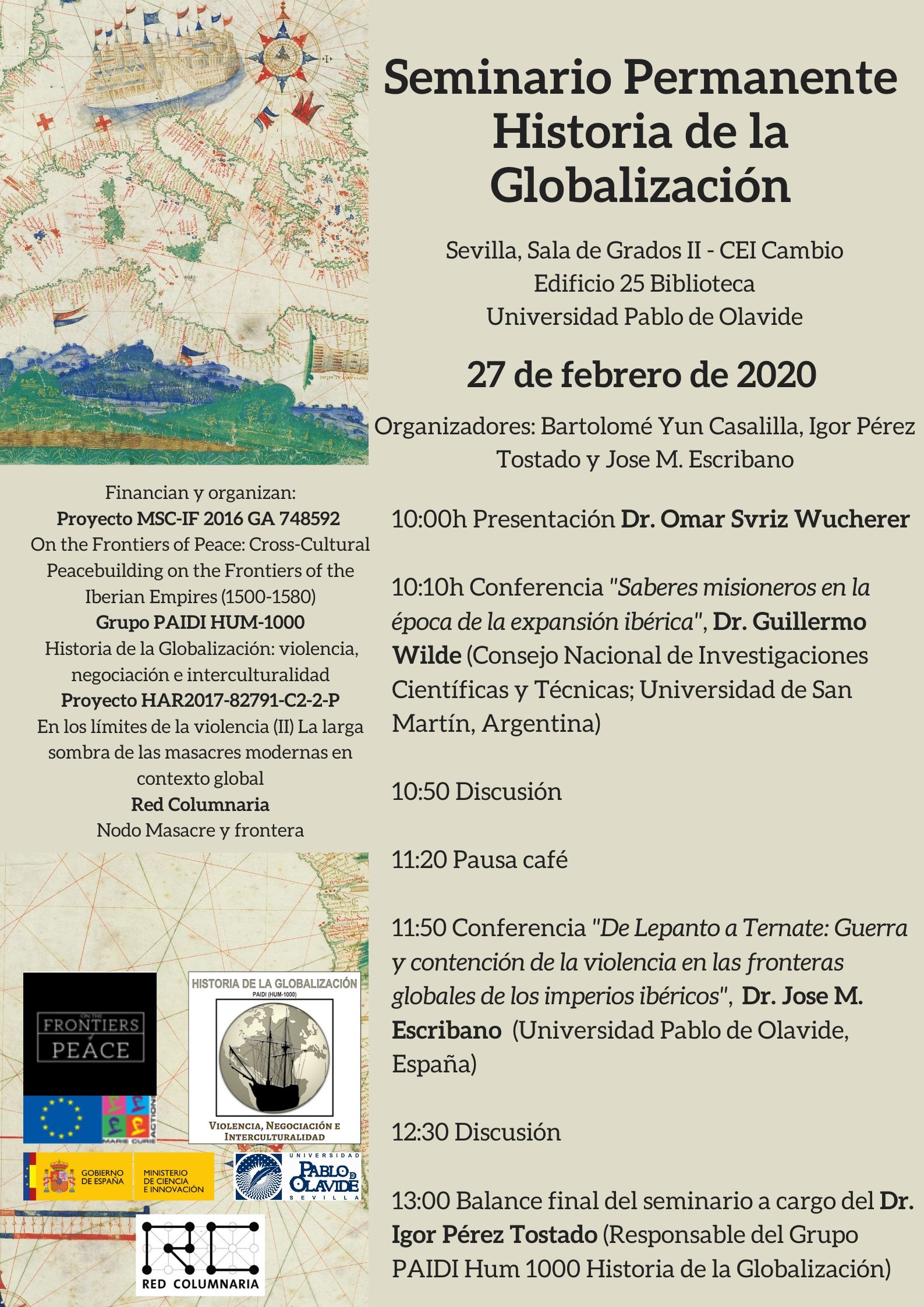 seminario permanente Historia de la Globalización: Wilde y Escribano